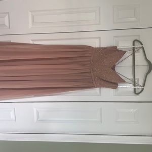 Adrianna Papell Platinum bridesmaid dress Size 10 - Beaded Top. Worn once